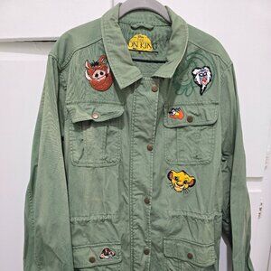 Disney “The Lion King” Utility or Safari Military Style Jacket Woman's Size XL